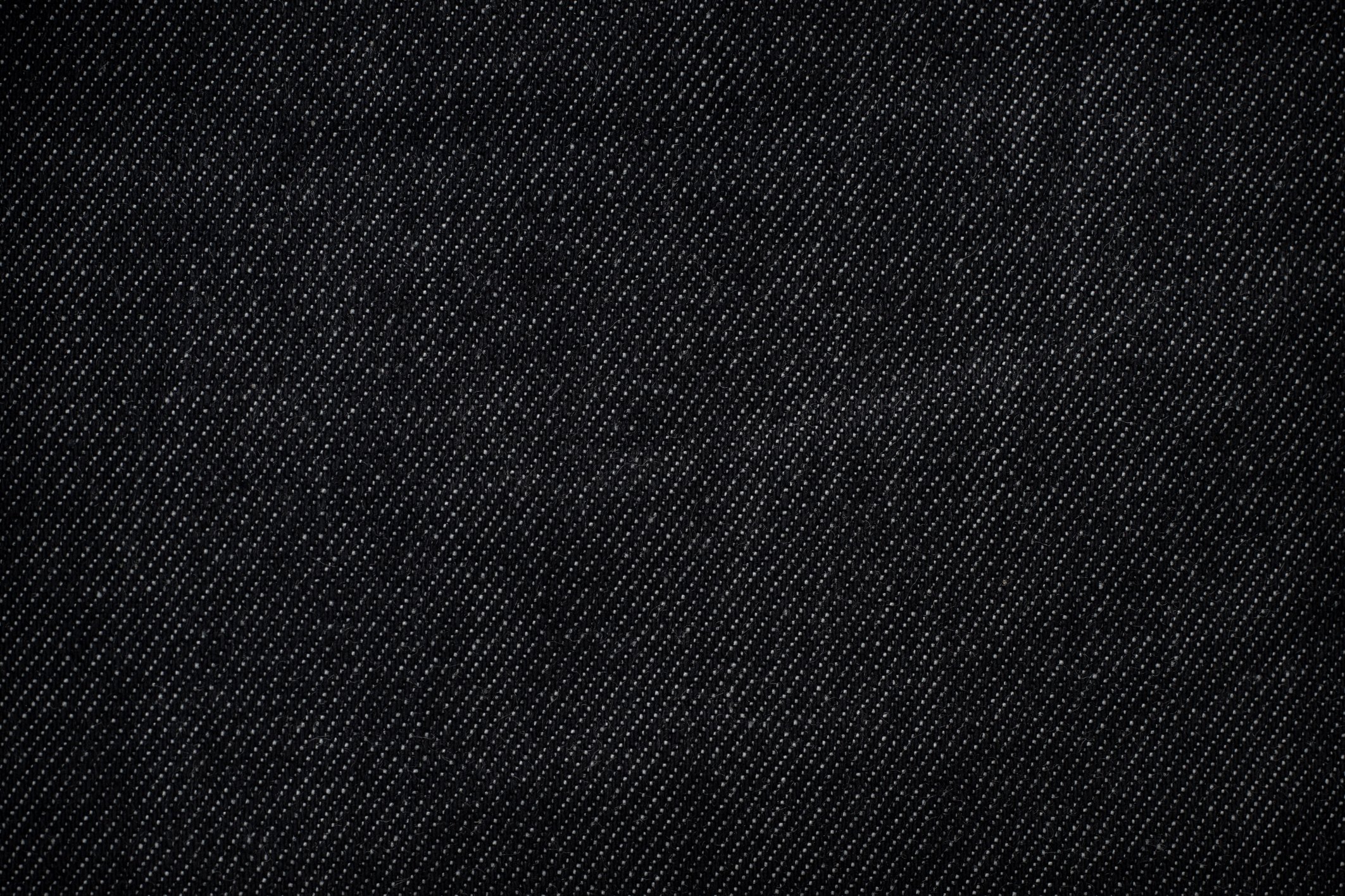 Dark black jeans texture background.