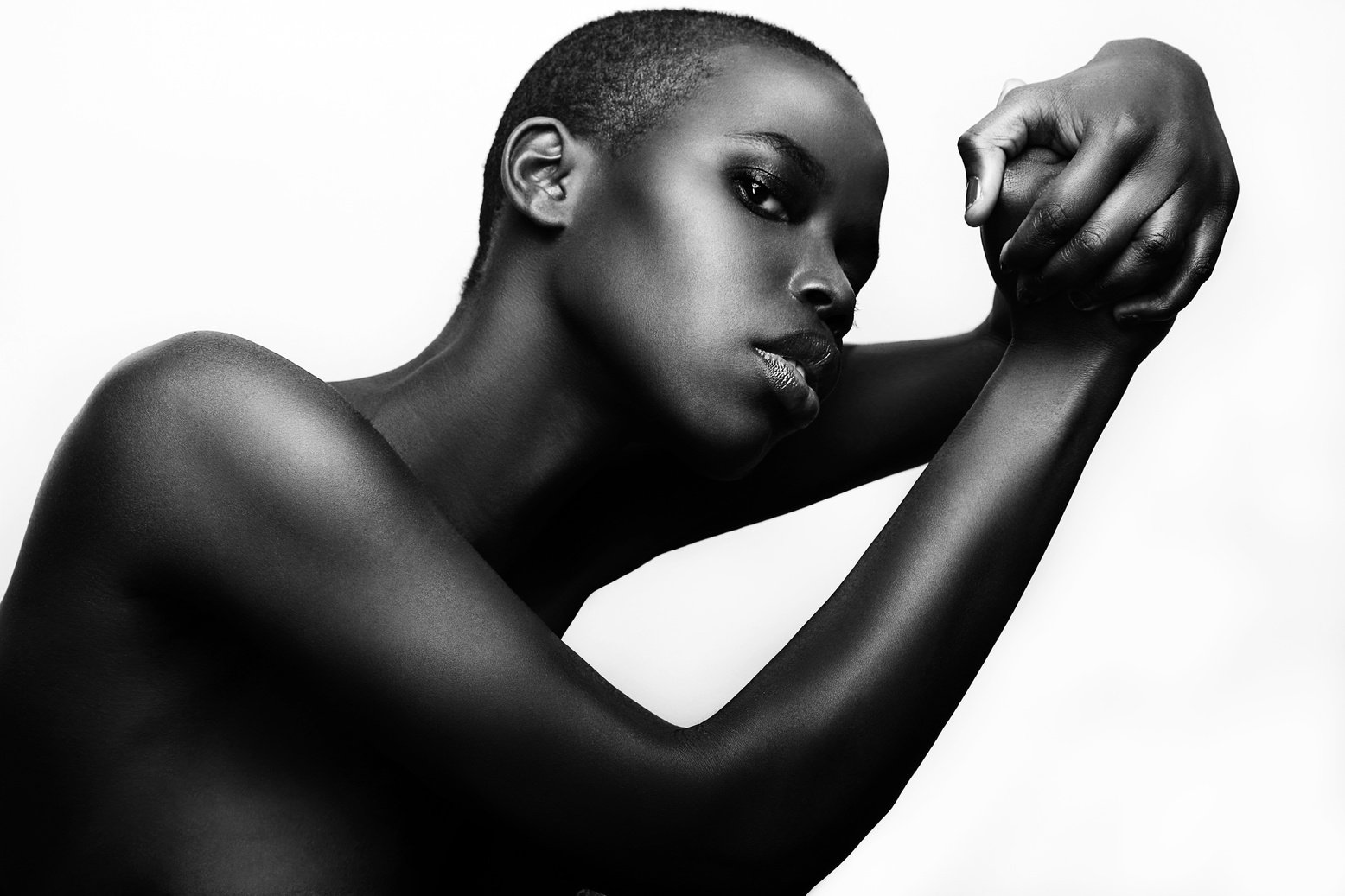 Black African American British fashion model